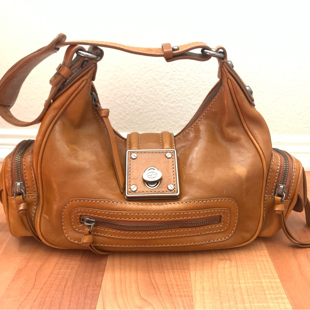Tan Leather Francesco Biasia Bag